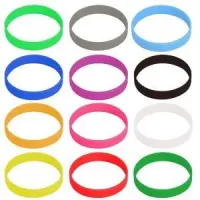 PULSERA DE CAUCHO/SILICON 1.2 CM. DE ANCHO